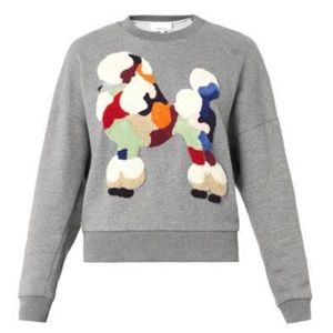 3.1 Phillip Lim embroidered poodle front sweater.